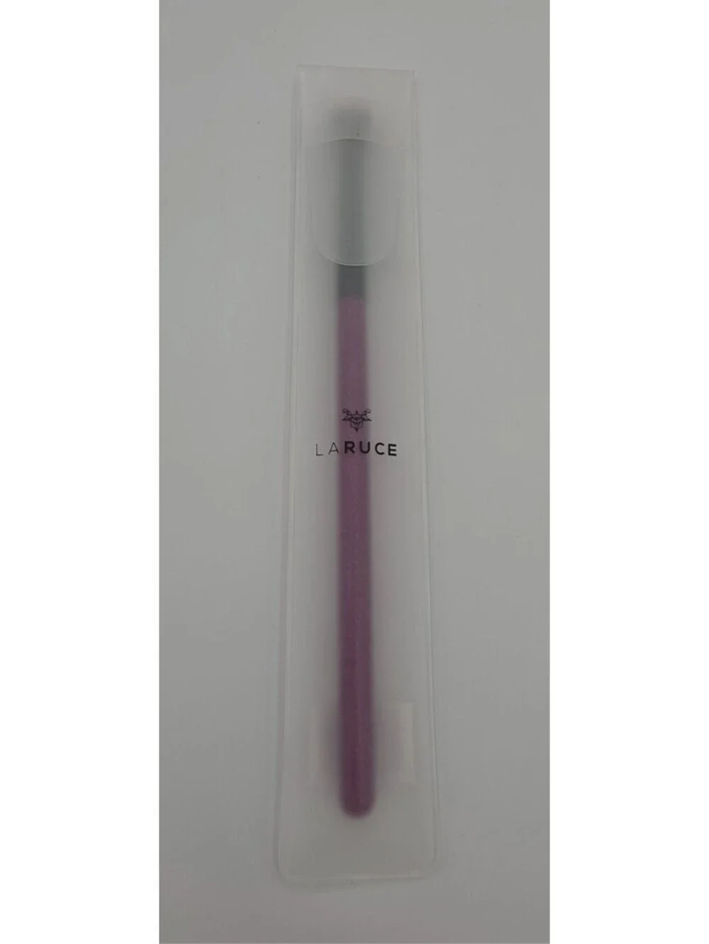 LARUCE Beauty Angled Eye Shadow Brush Plum Purple Handle New Sealed Vegan